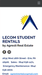 Mobile Screenshot of eriestudentrentals.com